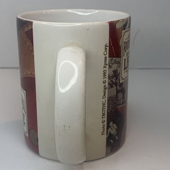 Vintage "Football Is My Life" Gift Coffee Mug 1993 XPRES Corp. TBOTHC Design - Picture 4 of 6